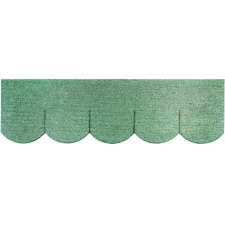 Biberschwanzschindeln grün (100 mm) - 2 Set--werky