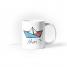 Originell bedruckte Tasse mit maritimen Motiv "Ahoi"--werky