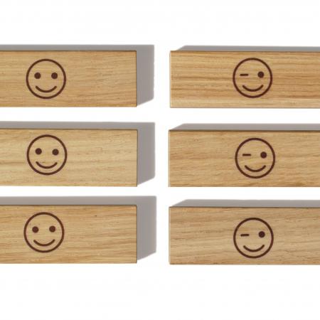 Holzmagnete "Smiley"--werky